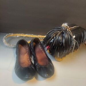 Tieks Ballet Black Leather Flats  10